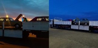 Personal Puesto Paso Cerrito secuestro un auto que iba en un semirremolque