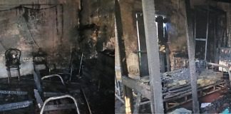Se incendio una vivienda sufriendo pérdidas totales en living y dormitorio