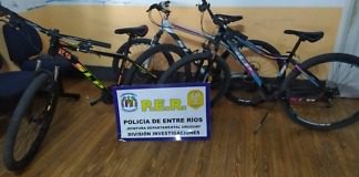 Personal policial recuperan tres bicicletas