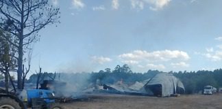 Incendio de gran magnitud destruyo galpón de empaque de hortalizas