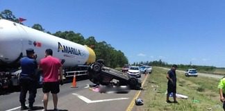 Trágico accidente en la Autovía: Una niña falleció en un vuelco