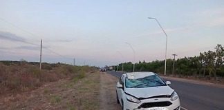 Un hombre transitaba por ruta 2 en bicicleta y falleció tras ser embestido por un auto
