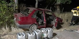 Se encontraron elementos sustraídos en un rodado accidentado