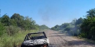 Colonia Elia: Un vehículo se incendió en ruta 42 con pérdidas totales