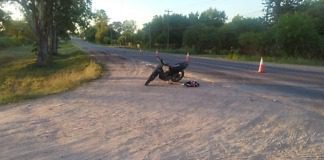 Un motociclista resultó con lesiones graves en un Accidente