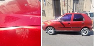 Un hombre provoco daños a un vehículo por obstaculizar la parada de colectivo