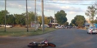 Un motociclista resultó con lesiones graves en un Accidente