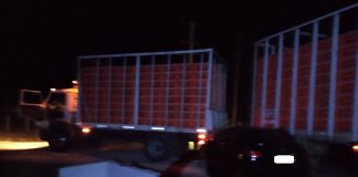 Automóvil choco un camión cuando ingresaba a una granja por Ruta 12