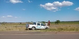 Concepción del Uruguay: Una camioneta despistó en la autovía