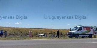 Accidente en la autovía, un lesionado grave con cinco ocupantes