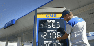 Ya rige el aumentó de YPF en sus combustibles