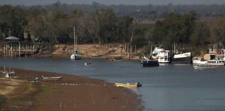 En lo que va de enero el Paraná ya bajó cerca de un metro