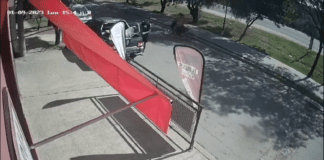 (video) Le robaron herramientas de mucho valor mientras trabajaba