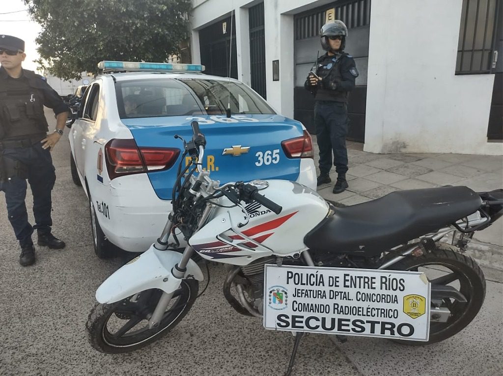 Concordia: Secuestran dos motos con pedido de secuestro