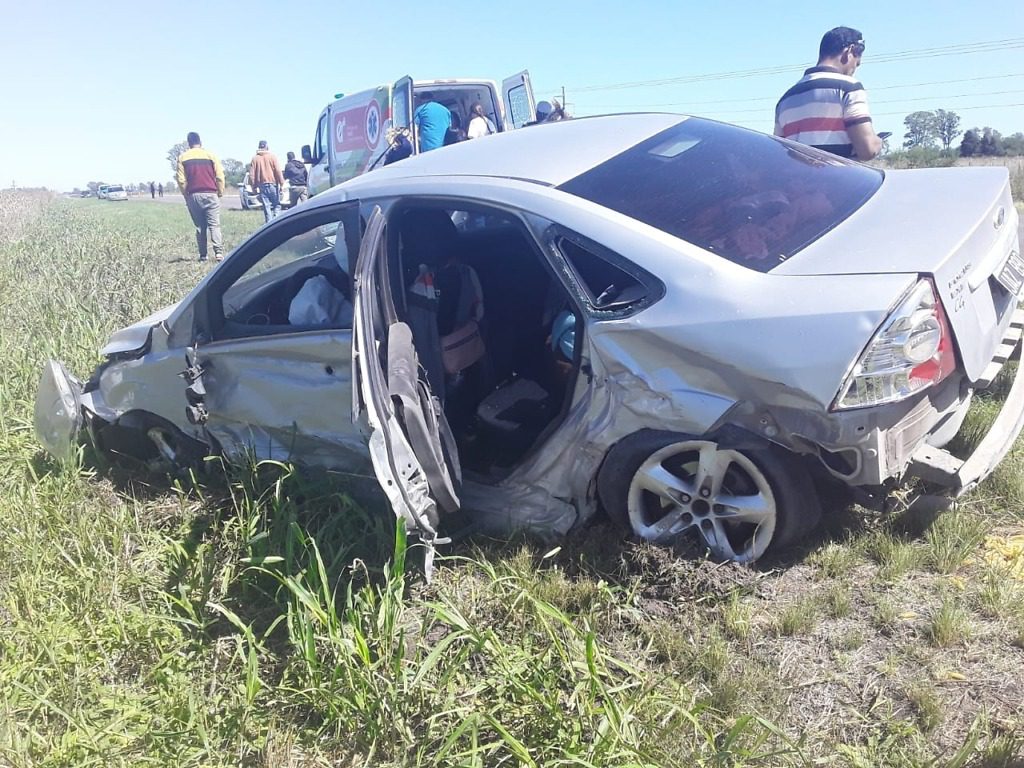 Accidente en Ruta 39, tres vehículos involucrados