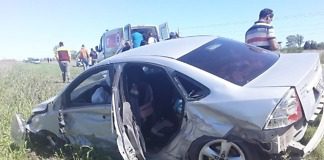 Accidente en Ruta 39, tres vehículos involucrados