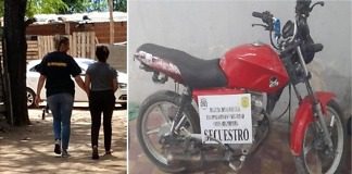 La policía identifico a las motochorras que le arrebataron la cartera a una ciclista