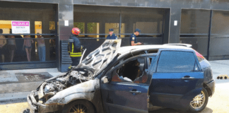 Un automóvil se incendió en zona céntrica