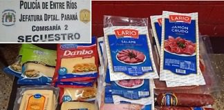 “Flor de picada” un hombre fue detenido intentando llevarse sin pagar numerosos productos