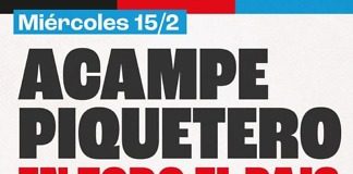 Miércoles 15/2 jornada de lucha nacional piquetera