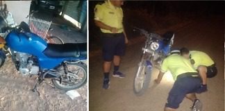 La policía recupero una moto robada recientemente