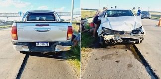 Autovía: Una trafic auxiliaba a otro vehículo y provocó un choque con los que venían atrás