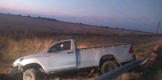 Una camioneta despistó en Autovía 18