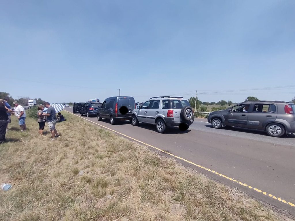 Choque en cadena en Ruta Nacional 12, hay demoras