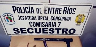 En un allanamiento de abuso de armas, recuperan una moto robada en Concepción del Uruguay