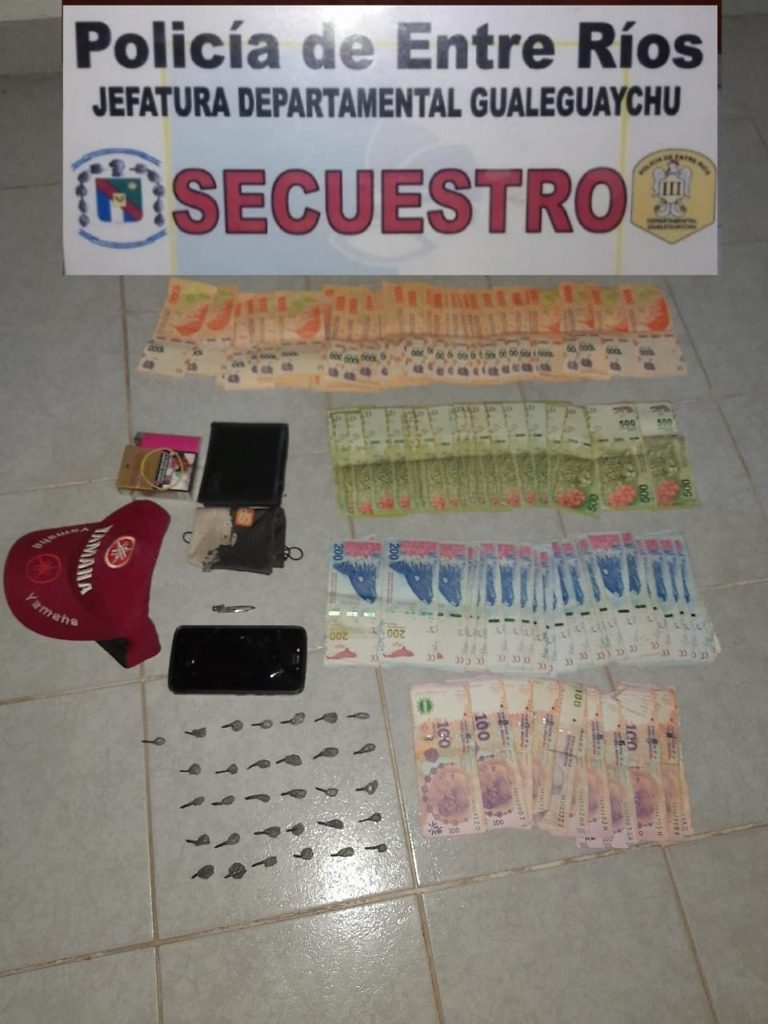 Larroque: Detenido con dosis fraccionada de estupefacientes