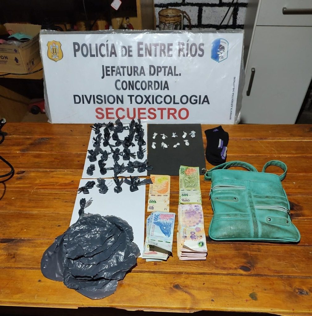 Concordia: Realizaron allanamientos por narcomenudeo, hay una persona detenida