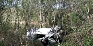 Autovía RN12, Un vehículo perdió el control y se cruzó de carril, impactando con otro, hay dos personas graves
