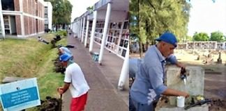 Realizan obras de agua potable en el Cementerio