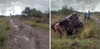 Federal: Despiste en un camino vecinal