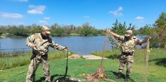 En operativo náutico la policía rural incauto mayas antirreglamentarias en el Río Gualeguaychú