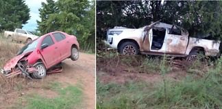 Chajarí: Violento choque en Villa del Rosario, uno de los conductores quedo atrapado