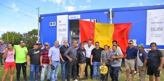 Llegan los primeros vestuarios modulares gestionados por cresto para los clubes deportivos entrerrianos