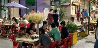 El ajedrez tuvo una nueva instancia en la Peatonal Rocamora