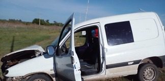Choque entre un Camión y un utilitario en Ruta 39, acceso a San Justo