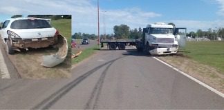 El diputado Rebord sufrió un accidente en la ruta 135