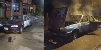 Dos autos incendiados en la madrugada de hoy