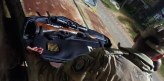 En operativo vehicular en Ruta 20 y 136 secuestran un fusil sin documentación con mira y cartuchería
