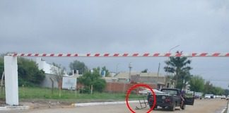 El insólito limitador de altura en la ciudad de Chajarí