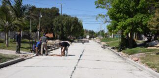 Más pavimentación y obras de desagües en Villa Las Lomas Sur