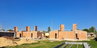 Se construyen más de 100 viviendas con fondos provinciales para gremios y entidades intermedias