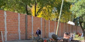 Importante avance en la construcción del muro posterior del Cementerio