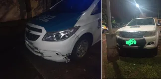 Conductor alcoholizado chocó un móvil policial