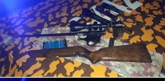 Personal de Policía Rural, secuestro un arma de fuego sin documentar en la Autovía