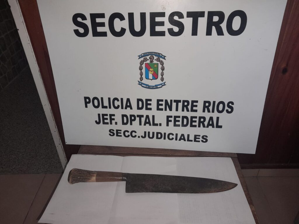 Detenido por amenazas calificadas con un arma blanca