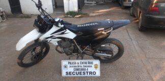 Un detenido por hurto y Recuperan una moto robada